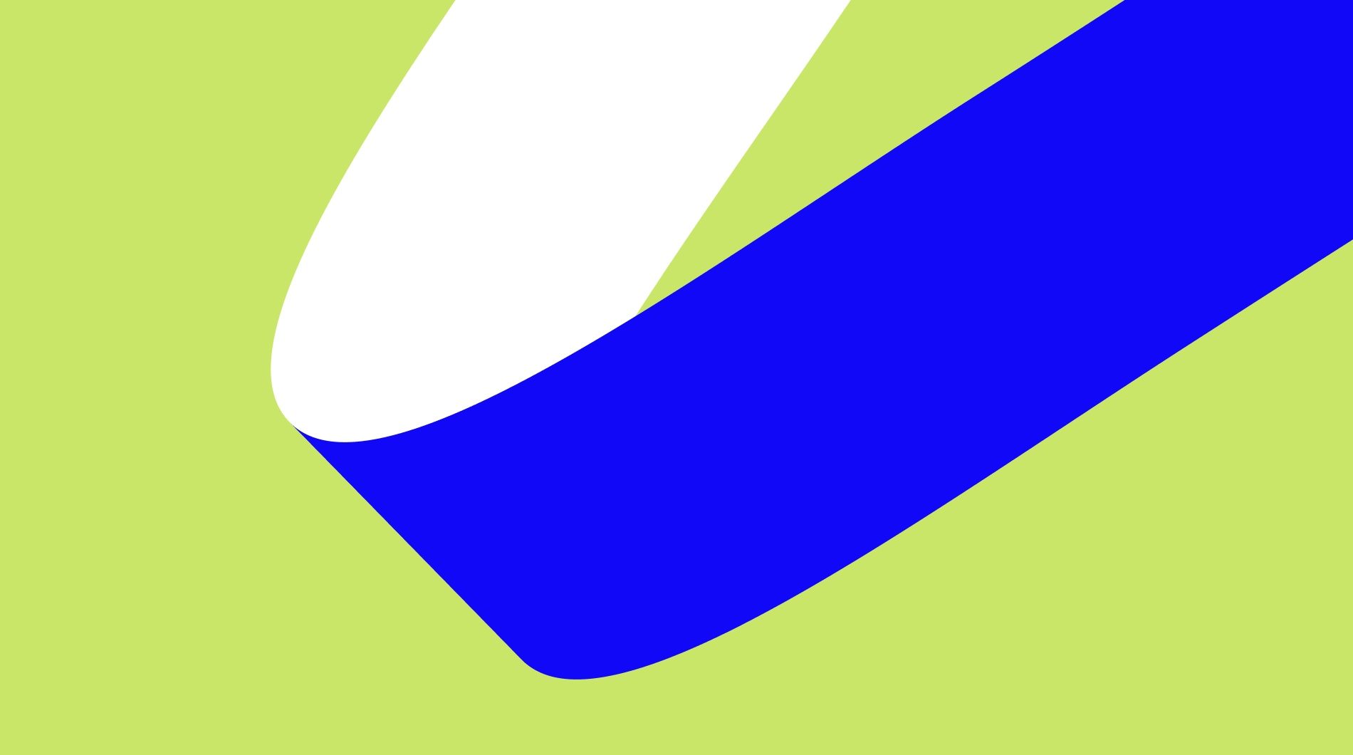 Detalhe da fita azul do In sobre verde-limão